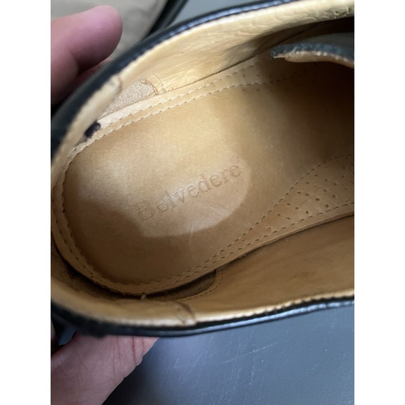 Studio Belvedere Black Leather Dress Shoes Men's Size 10.5 D‎ Duke Oxford - Picture 9 of 10